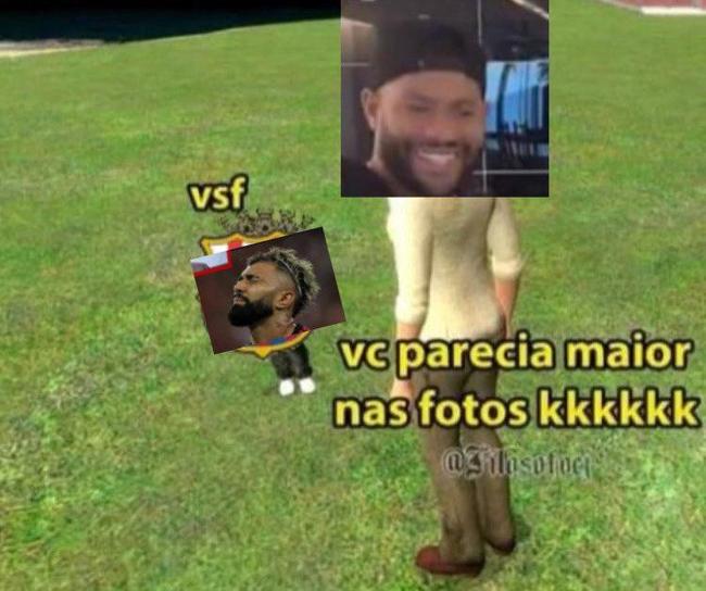 Torcedores de Atlético e Flamengo fizeram memes do conflito entre os atacantes Hulk e Gabigol