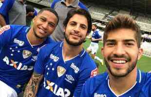 Jogadores do Cruzeiro fizeram a foto do ttulo da Copa do Brasil