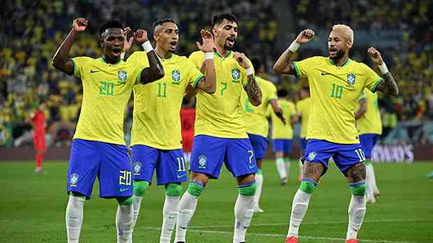 Brasil goleia a Coreia do Sul por 4 a 1 e enfrentará a Croácia nas quartas  de final da Copa do Mundo