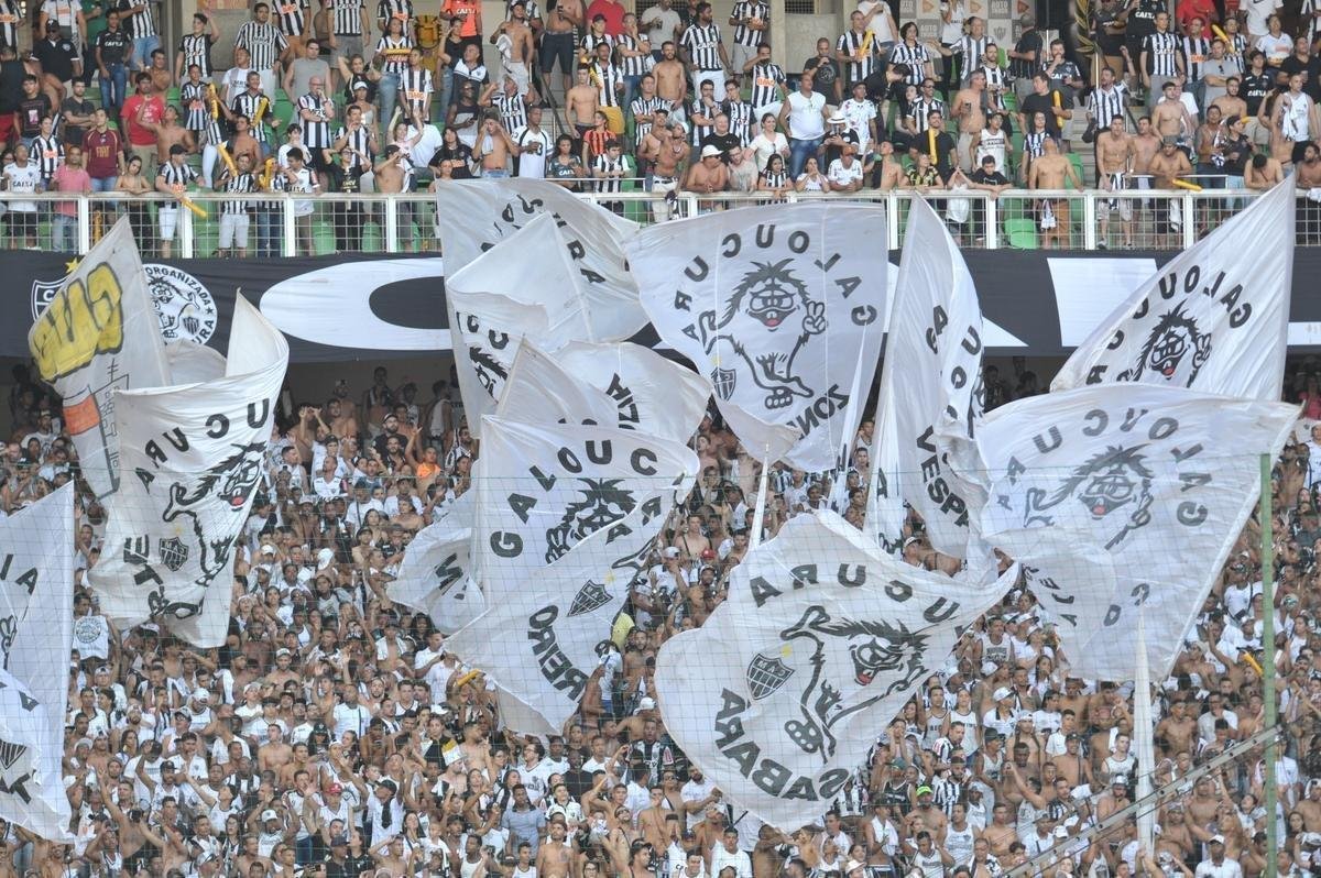 Torcida do Atltico na deciso do Campeonato Mineiro, no Independncia