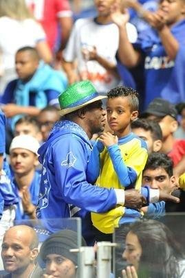 Torcida do Cruzeiro no duelo desta tera, no Mineiro, contra o Racing, pela Libertadores