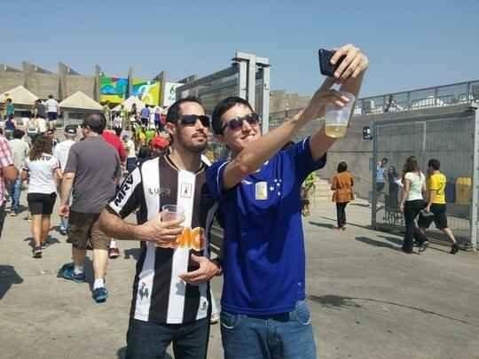 Torcedores de diferentes clubes marcam presença no Mineirão na Rio'16