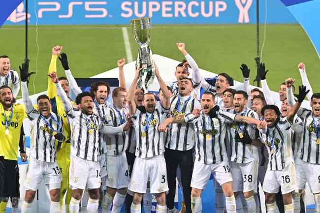 Juventus comemora o ttulo da Supercopa da Itlia 