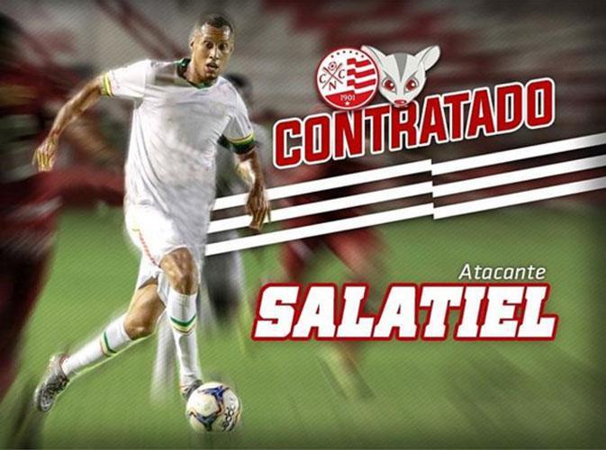 O Nutico anunciou a contratao do atacante Salatiel, que estava no Sampaio Corra