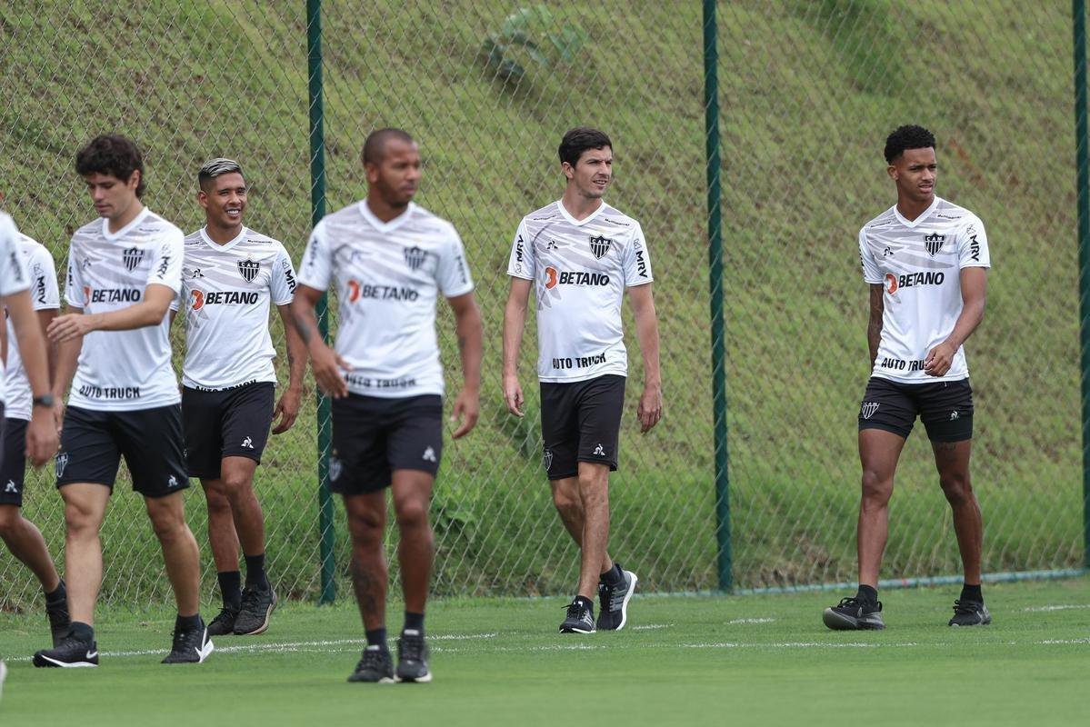 Treino do Atltico nesta tera-feira, 9 de maro de 2021