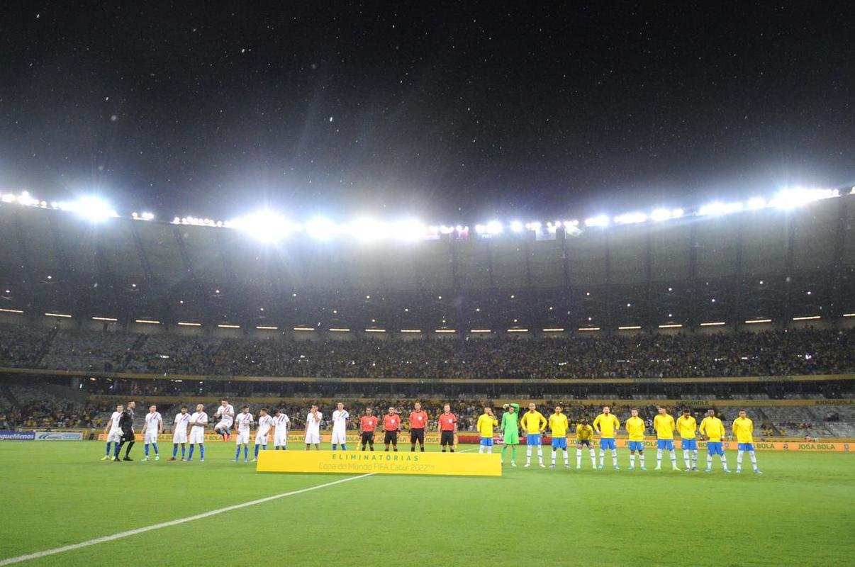 Brasil goleou o Paraguai por 4 a 0 no Mineiro, em BH, pelas Eliminatrias da Copa do Mundo, com gols de Raphinha, Philippe Coutinho, Antony e Rodrygo