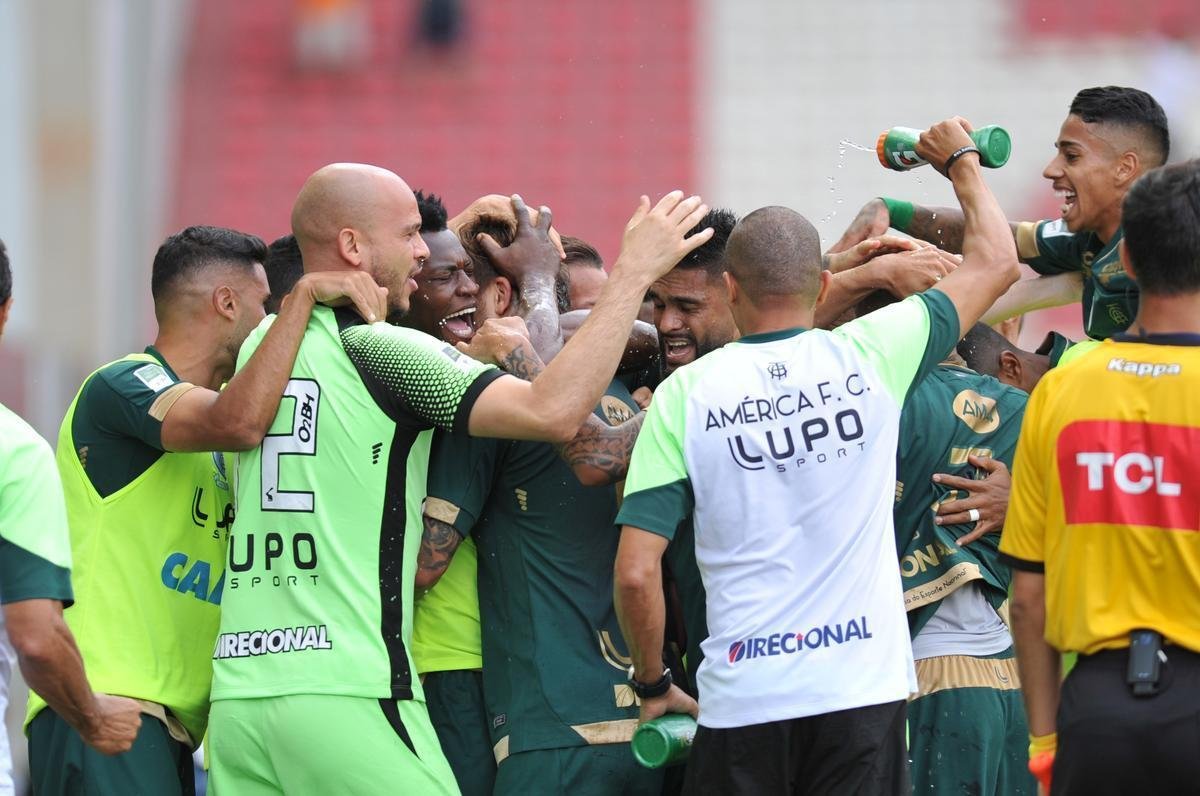 Veja fotos do jogo entre Amrica e Santos