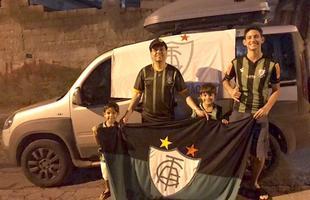 Igor Frana Garcia rodou 1.600km, de Cuiab a BH, com os trs filhos e um amigo para dar fora ao Amrica em deciso