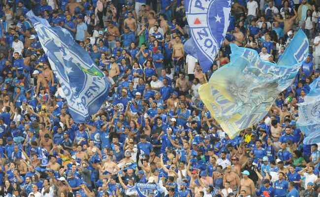 Torcida do Cruzeiro fez grande festa nessa quarta-feira (8), no Mineirão