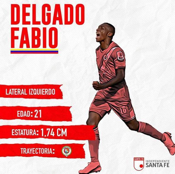 Fabio Delgado, lateral-esquerdo (Independiente Santa Fe, da Colômbia)