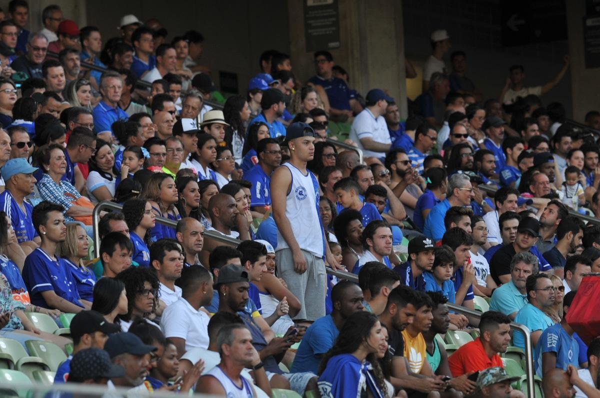 Torcida cruzeirense marcou presena na final do Brasileiro Sub-20, no Independncia, em BH