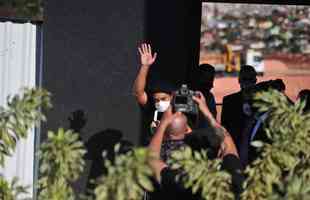 Fotos da visita de Ronaldinho Gacho  Arena MRV, do Atltico