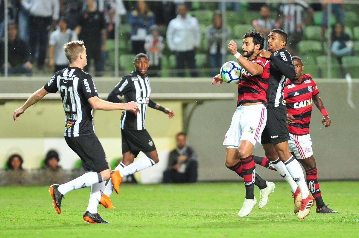 Fotos do primeiro tempo do duelo entre Atltico e Flamengo, no Independncia, pelo Brasileiro