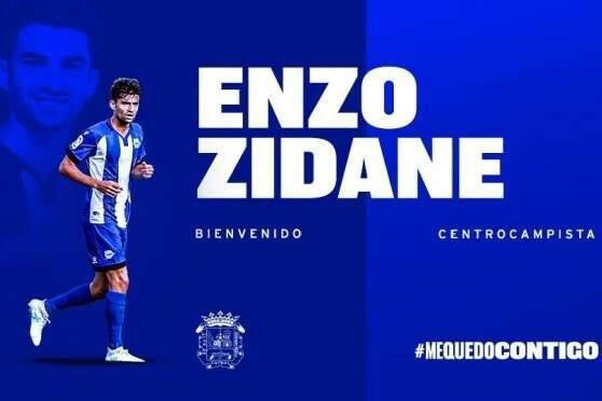 Enzo Zidane  meia do profissional do Fuenlabrada-ESP