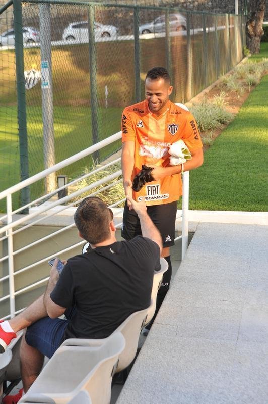Fotos do ltimo treino do Atltico antes do jogo contra o Unin La Calera