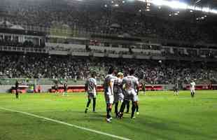 Fotos do gol de Nacho, do Atltico, sobre o Amrica em clssico pela Libertadores, no Independncia