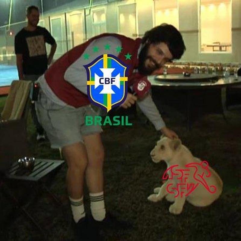 Casemiro virou meme nas redes sociais aps marcar o decisivo gol contra a Sua