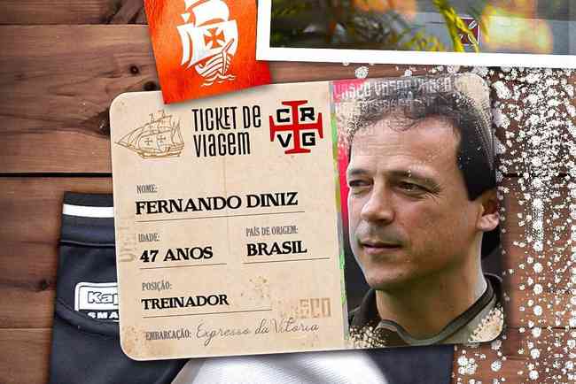 Anuncio de Fernando Diniz como treinador do Vasco feito via redes sociais