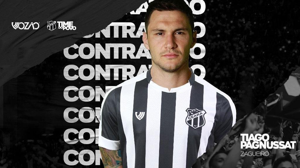 O Cear anunciou a contratao do zagueiro Tiago, que estava no Lans, da Argentina