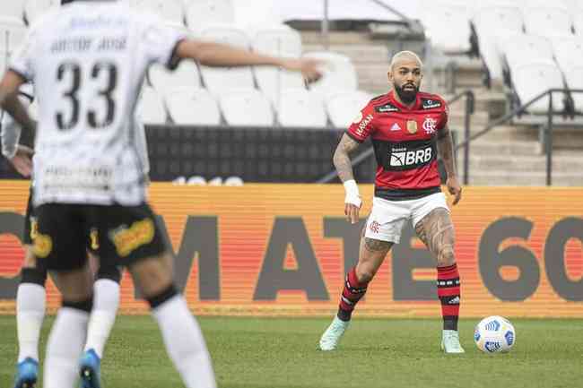 Gabriel Barbosa deu assistncia para o gol de Bruno Henrique
