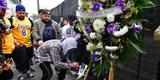 Torcedores do Lakers e amantes do basquete homenageiam Kobe Bryant