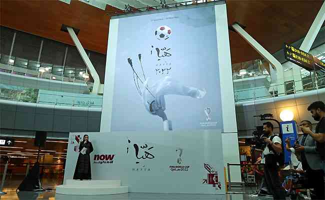 Evento no Aeroporto Internacional de Hamad marcou lançamento do pôster