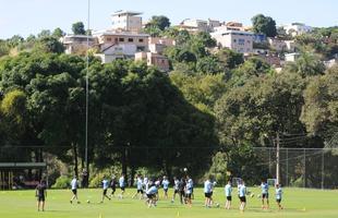 Uruguai trabalhou na manh deste sbado, no CT do Atltico, em Vespasiano