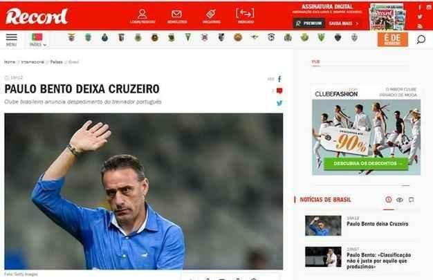 Demisso de Paulo Bento foi destaque na capa dos portais dos principais veculos de comunicao