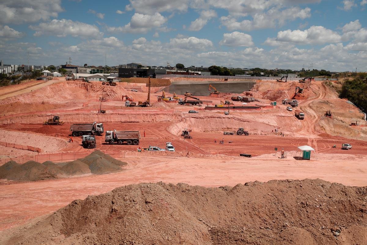 Atlético divulgou novas fotos das obras da Arena MRV