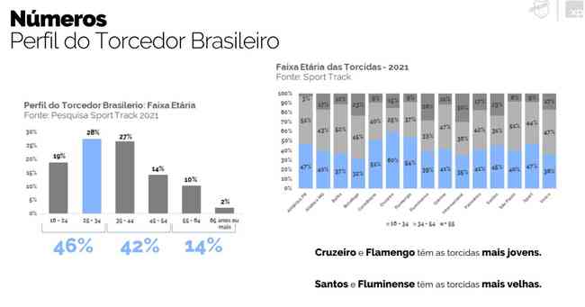 Cruzeiro tem a torcida mais jovem do Brasil (Clique para ampliar)