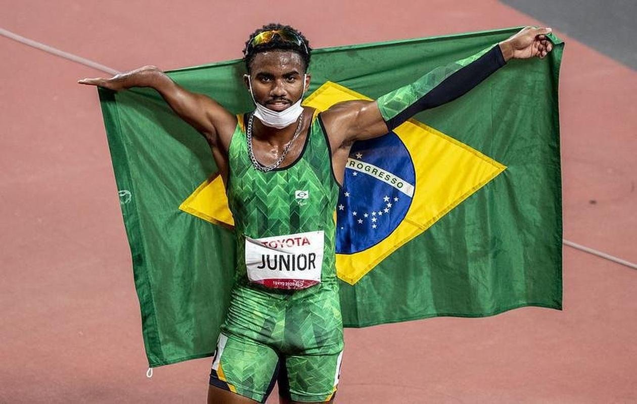 Washington Jnior levou o bronze na prova dos 100 metros da classe T47 do atletismo