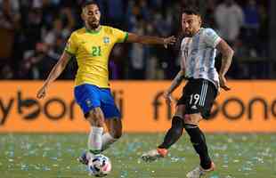 Sem Neymar, Brasil encarou a Argentina em clssico agitado pelas Eliminatrias