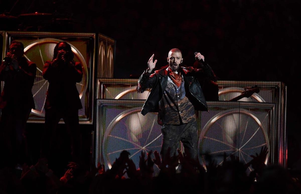 Show do intervalo do Super Bowl LII, em Minneapolis, teve apresentao de Justin Timberlake