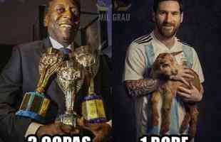 A Argentina de Messi perdeu por 4 a 3 para a Frana, neste sbado, e foi eliminada da Copa do Mundo da Rssia nas oitavas de final. A queda dos 'hermanos' gerou memes e zoeiras na internet.