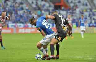 Fotos do jogo entre Cruzeiro e So Paulo