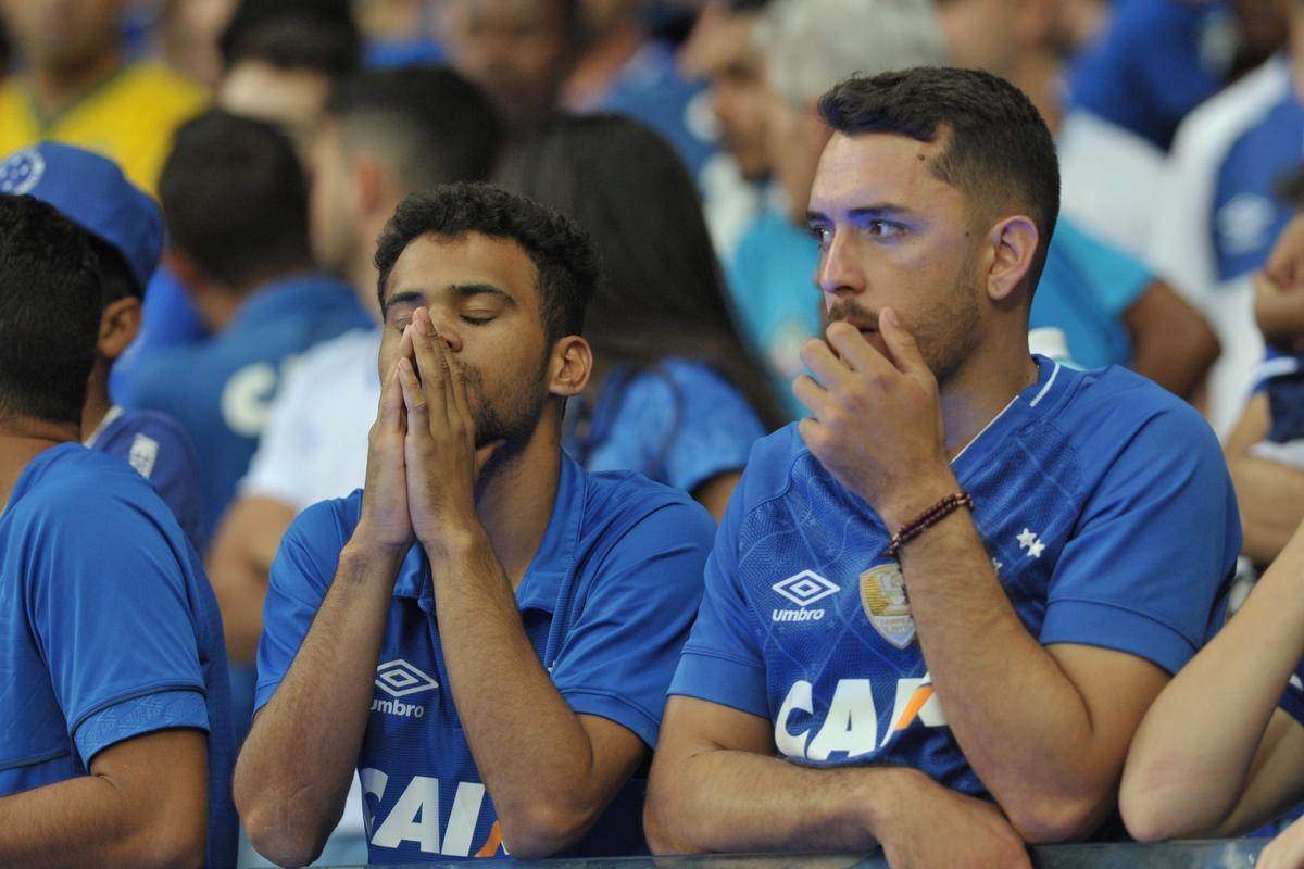 Fotos do jogo entre Cruzeiro e So Paulo