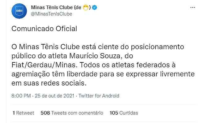 Comentário homofóbico em rede social deixa Maurício Souza sem clube e sem  seleção, Esportes