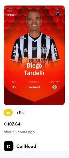 Diego Tardelli - 107,64 euros (R$ 685,46) pela carta rara