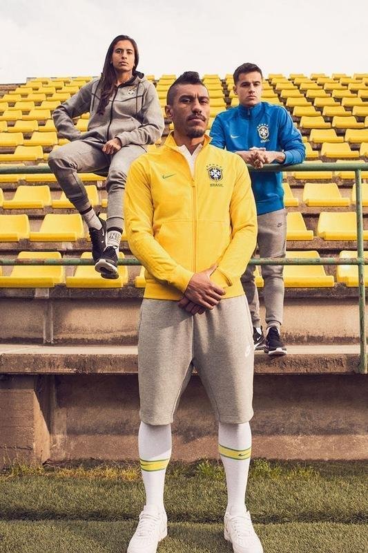 CBF apresentou linha completa de uniformes da Seleo Brasileira para Copa do Mundo da Rssia