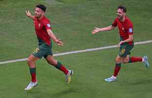 No Estdio Icnico de Lusail, Portugal e Sua se enfrentaram pelas oitavas de final da Copa do Mundo do Catar