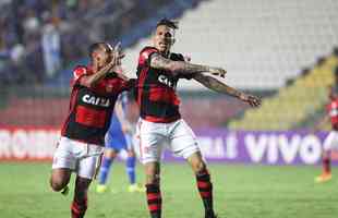 Guerrero marcou o gol de empate do Flamengo diante do Cruzeiro