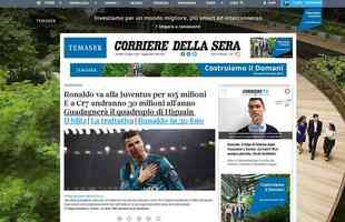 Corriere Della Sera (Itlia) - Cristiano vai para a Juventus por 105 milhes e ganhar 30 milhes por ano