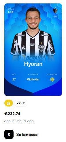 Hyoran - 232,74 euros (R$ 1.482,11) pela carta super rara