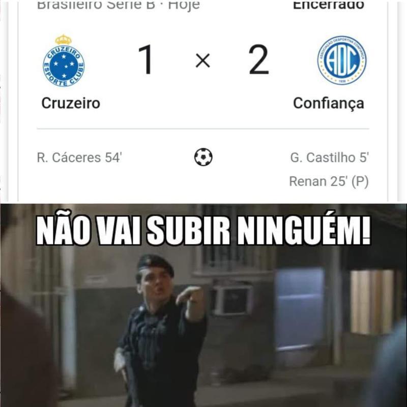 Veja memes da derrota do Cruzeiro para o Confiança