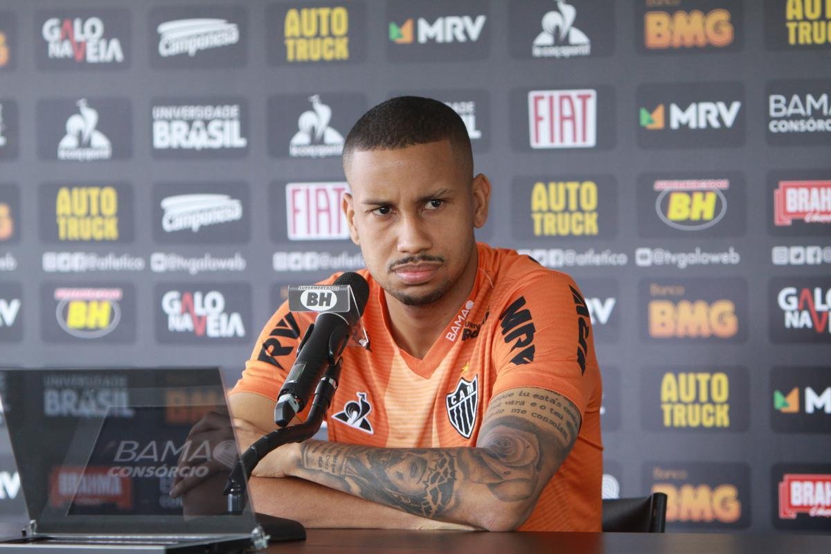 Treino do Atltico em preparao para o jogo de sbado, no Maracan