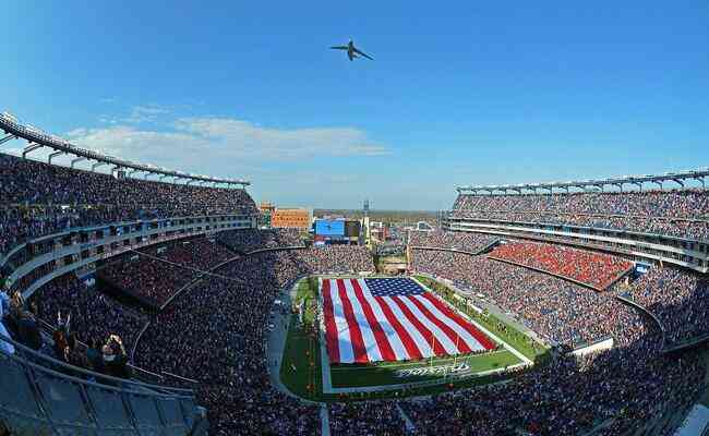 Gillette Stadium, do New England Patriots, será palco de jogos na Copa de 2026