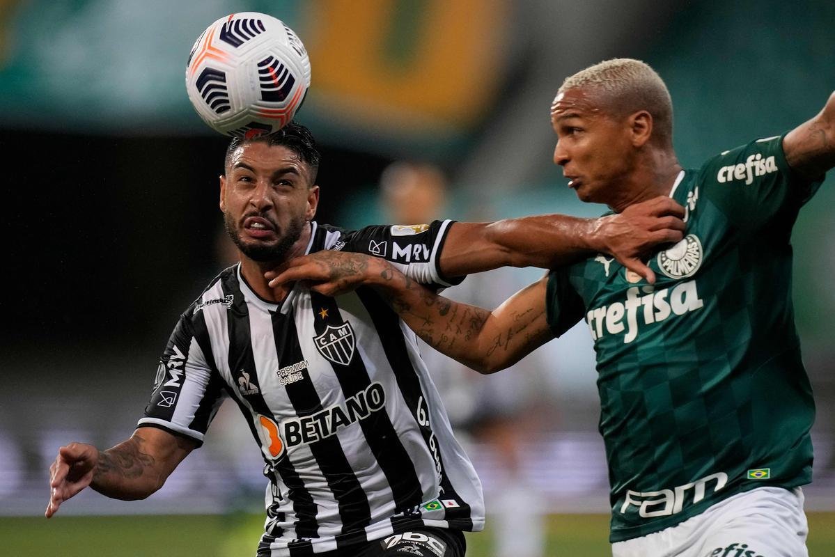 Fotos do jogo de ida da semifinal da Copa Libertadores de 2021, entre Palmeiras e Atltico, no Allianz Parque, em So Paulo