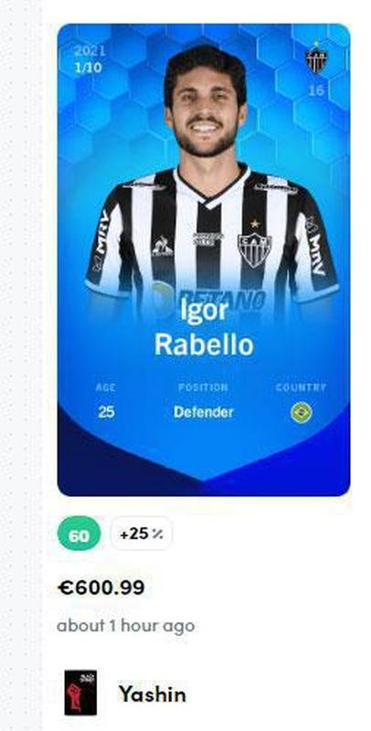Igor Rabello - 600,99 euros (R$ 3.827,17) pela carta super rara