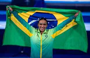 Rebeca Andrade conquistou a medalha de ouro ouro no salto