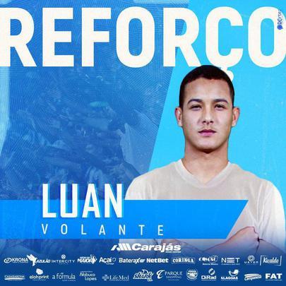 O CSA anunciou a contratao do volante Luan, que estava no Alverca, de Portugal